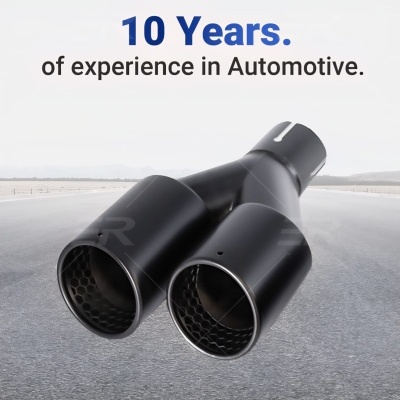 Ponteiras Escape Dupla Saida FULL INOX. Acabamento Preto Mate Ponteiras Escape Dupla Saida FULL INOX. Acabamento Preto Mate