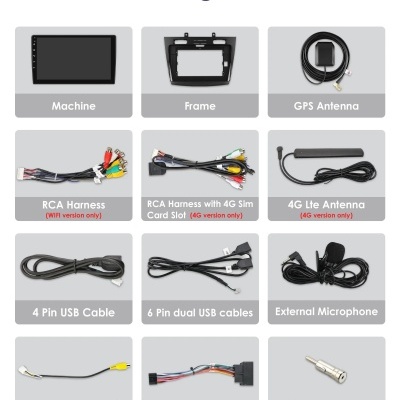 Radio Ford Transit Connect 2005-2014 Navegação GPS Sem Fio Carplay RDS WIFI 4G QLED