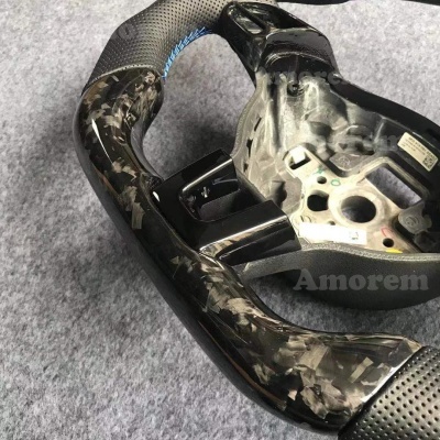 Volante VW Golf 6, Mk6, VW Polo MK5, 2010, 2011, 2012, 2013 de Fibra de Carbono Personalizado Modelo  Textura para Volkswagen, VW Golf 6, Mk6, VW Polo MK5, 2010, 2011, 2012, 2013