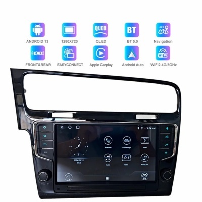Radio VW Golf 7 2013-2017 Multimídia Navegação GPS Sem Fio Carplay RDS WIFI 4G QLED