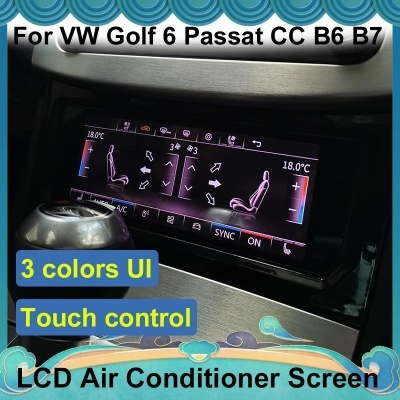 Quadrante VW Golf 6, Passat, CC, B6, B7 Painel de controle AC digital para carro, leitor multimídia para , ar condicionado, placa climática Quadrante VW Golf 6, Passat, CC, B6, B7 Painel de controle AC digital para carro, leitor multimídia para , ar condicionado, placa climática