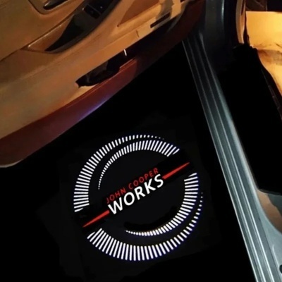 Iluminação Porta Boas Vindas Portas MINI Cooper One, R50, R52, R53, R56, R57, R58, Countryman, R60, F55, F56, R5, R53, JCW