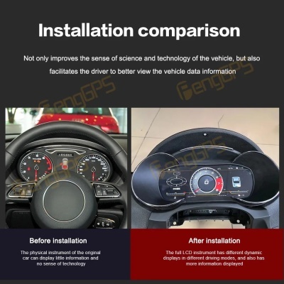 Quadrande Digital Audi A3 S3 2014-2020 Qualidade!