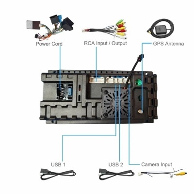 Radio Citroen c2 2006-2013   Multimídia Navegação GPS Sem Fio Carplay RDS WIFI 4G QLED