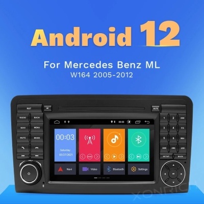 Radio Mercedes Benz ML 320, 350, W164(2005-2012) andróid 12, RDS, GL DSP, 128G NOVO Modelo!