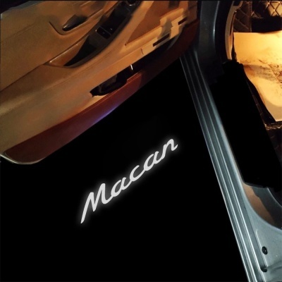Iluminação Porta  Boas Vindas Portas Porsche Macan 95B, 2014, 2015, 2016, 2017, 2018, 2019, 2020, 2pcs