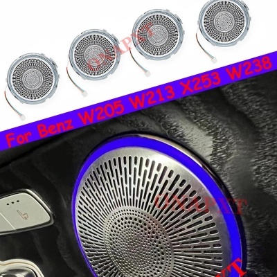 Tampa Decorativa  Coluna Altifalante Mercedes  Benz C, W205, GLC, X253, E, W213, Coupe, W238, MB luz ambiente Metal RGB Qualidade!