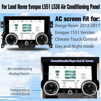 Controlo A.C Land Range Rover Evoque L551 L538 2013-2017   IPS Screen NOVIDADE 2024