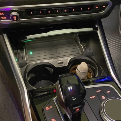 Carregador Telemovel Para Consola Central Sem Fio para BMW Série 3, G20, G28, 2019, 2020, 15W