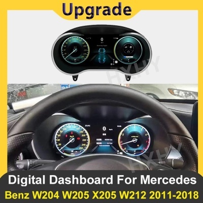 Quadrante Mercedes Benz A, CLA, C, Classe E, W205, GLC, X205, W204, W212, W176, 2011-2018 LCD, Painel de Velocímetro, Instrumento de Cluster Digital de Carro