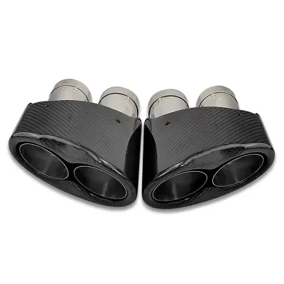 Tubos de Escape Audi  rs6 rs5 rs4 Fibra de Carbono, estilo ak, com dois tubos QUALIDADE!!