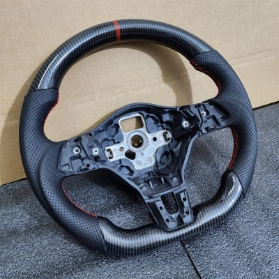 Volante Golf 6 GTI GTD R 2009-2013 Polo GTI Tiguan Passat R-Line Fibra de CarbonoPor Hidro-Mergulho Volkswagen