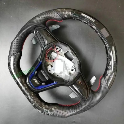 Volante  VW Golf 8 R-Line GTI Volkswagen , 100% Fibra De Carbono Real