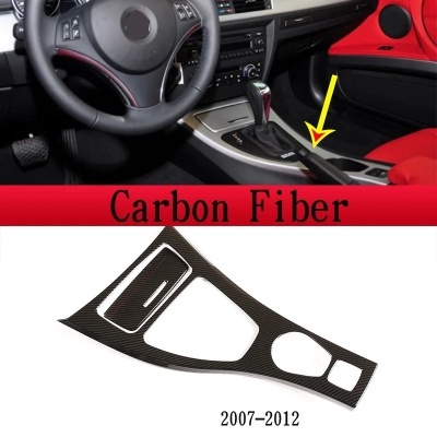 Painel / Tampa Adesivo, ABS Prata, Fibra De Carbono Textura,  BMW Série 3, E90, E92, E93, 2005-12