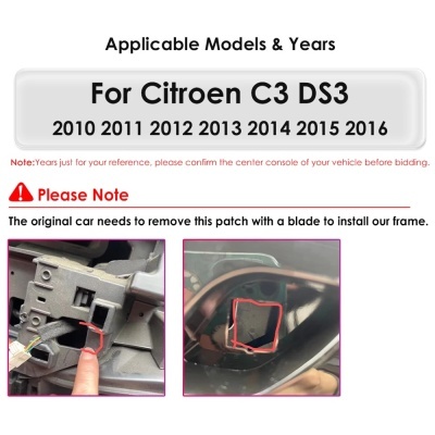 Radio Citroen C3, DS3, 2010-2016, 7862, 9" Novo Modelo 2024