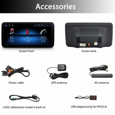 Radio  Mercedes benz a classe w176 gla/cla x156 c117 tela 10 Polgadas   multimídia ntg 4.5 5.0 NOVO MODELO 2024