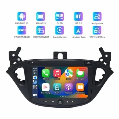 Radio Opel Adam 2013-2016, 2014-2019 Multimídia Navegação GPS Sem Fio Carplay RDS WIFI 4G QLED