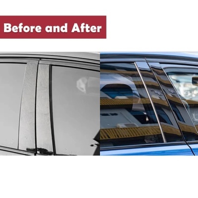 Guarnição Tampa BC Colunas Adesivos, Pilar, BMW Série 5 E60 E61 Sedan 04-10, 6pcs Guarnição Tampa BC Colunas Adesivos, Pilar, BMW Série 5 E60 E61 Sedan 04-10, 6pcs