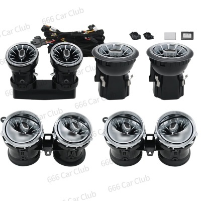 Grelhas Ventilação RGB Mercedes W205, W213, W222, W117, W176, X156, W206, W167 Cob Controlo Por APP Andoid ou IOS NOVIDADE!!