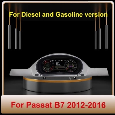 Quadrante VW Passat CC, B6, B7 2009-2016 Digital LCD Dashboard Instrumento, Cluster para , medidor de velocidade,Modelo Novo 2024
