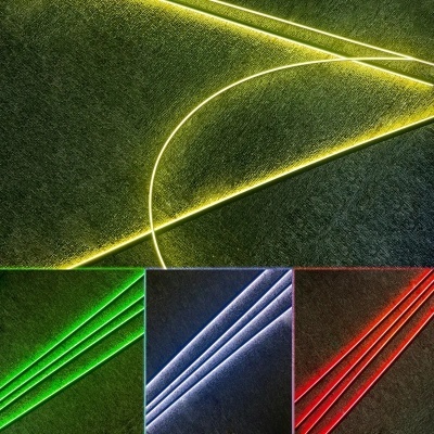 KIT Completo Luz Ambiente Interiorb Iluminaçao Por Fibra Optica Neon