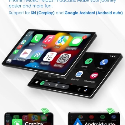 Radio Ford Transit Connect 2005-2014 Navegação GPS Sem Fio Carplay RDS WIFI 4G QLED