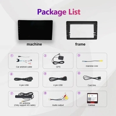 Radio  Fiat Bravo 2006-2020 Android 2 Din Player, Navegação GPS, Carplay, Auto DSP, IPS, Vídeo QLED