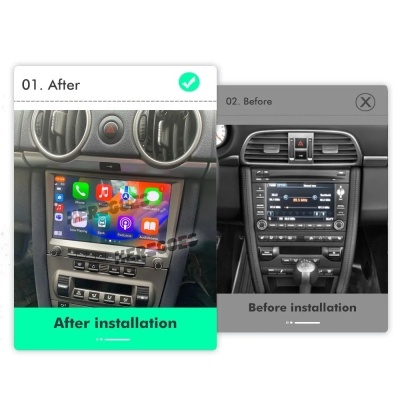 Radio Porsche Cayman 911, 987, Boxster 997, 7862, 720P Auto Android 12, 8G + 256G, navegação GPS, 4GB Carplay,  navegação GPS Radio Porsche Cayman 911, 987, Boxster 997, 7862, 720P Auto Android 12, 8G + 256G, navegação GPS, 4GB Carplay,  navegação GPS
