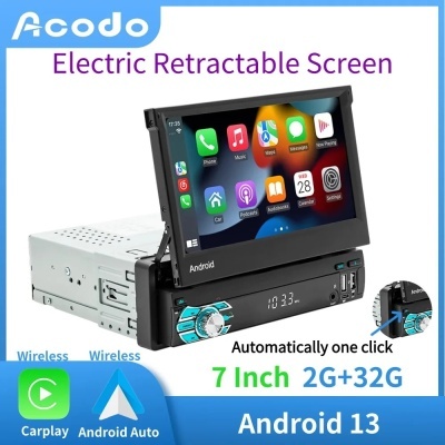 Radio Android 7in Ecra Rebativel Car Play Android 13 OFERTA Camera 1080p! Radio Android 7in Ecra Rebativel Car Play Android 13 OFERTA Camera 1080p!