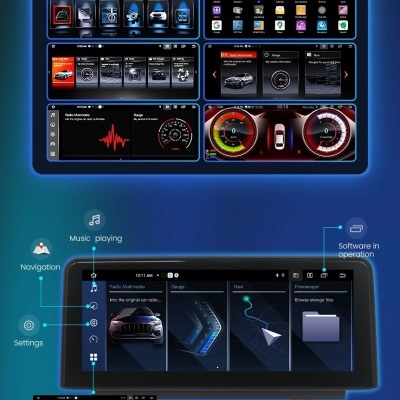 Radio  BMW X5, E70, X6, E71, 2007-2014, CCC Android Auto Car, All-in-One Carplay, ,  Qualidade! Sistema CIC, 4G, Wi-Fi, GPS, BT, núcleo 8 Ultimo Modelo!