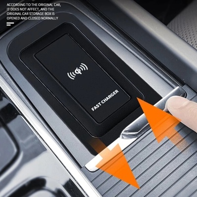 Carregador Telemovel Para Consola Central Sem Fio Volvo XC90, S90, V90, XC60, V60, S60, 2018-2022, 15W