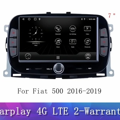 Radio Fiat 500 500c 500e abarth 2007-2019 Multimídia Navegação GPS Sem Fio Carplay RDS WIFI 4G QLED Radio Fiat 500 500c 500e abarth 2007-2019 Multimídia Navegação GPS Sem Fio Carplay RDS WIFI 4G QLED