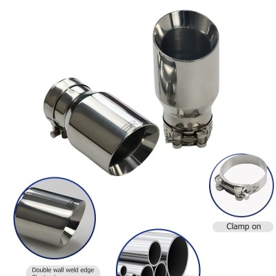 Ponteira Universal Inox Polido Saida 89mm 101mm ou 114mm! Qualidade! Ponteira Universal Inox Polido Saida 89mm 101mm ou 114mm! Qualidade!