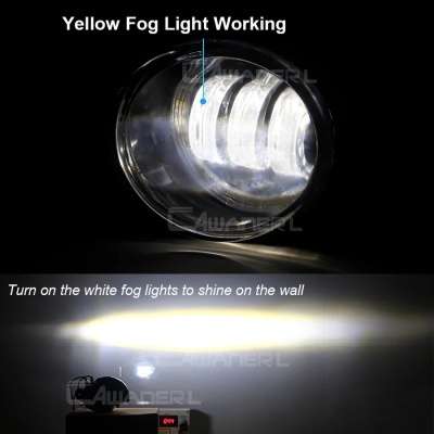 Farois Nevoeiro LED  Angel Eye Volkswagen,VW Golf, Jetta 6, Tiguan 5N, Touran Beetle, EOS, Caddy