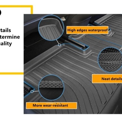 Tapetes impermeáveis Tesla Modelo S 2016 a 2023 Qualidade Premium!