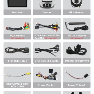 Radio Ford Transit Connect 2013-2018  Navegação GPS Sem Fio Carplay RDS WIFI 4G QLED