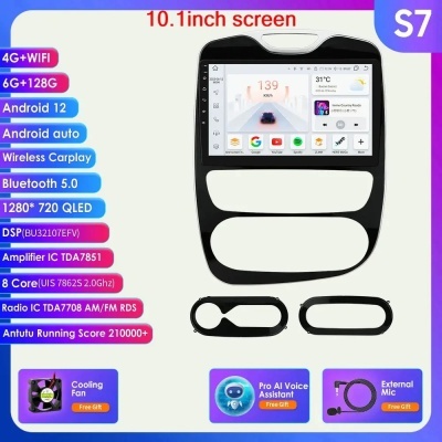 Radio Renault Clio 4 2016-2019  Tela Inteligente, 2Din, GPS Navi, Carplay, Auto 4G RDS, 7862 NOVIDADE NOVO 2024!!