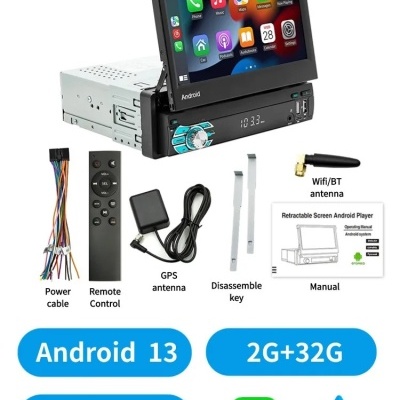 Radio Android 7in Ecra Rebativel Car Play Android 13 OFERTA Camera 1080p! Radio Android 7in Ecra Rebativel Car Play Android 13 OFERTA Camera 1080p!