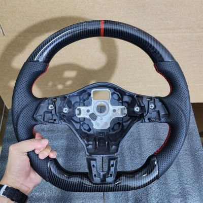 Volante Golf 6 GTI GTD R 2009-2013 Polo GTI Tiguan Passat R-Line Fibra de CarbonoPor Hidro-Mergulho Volkswagen