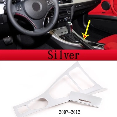 Painel / Tampa Adesivo, ABS Prata, Fibra De Carbono Textura,  BMW Série 3, E90, E92, E93, 2005-12