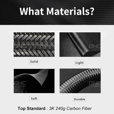 Volante  VW Golf  MK5 GTI GLI R Fibra Carbono  Linha Led Pro