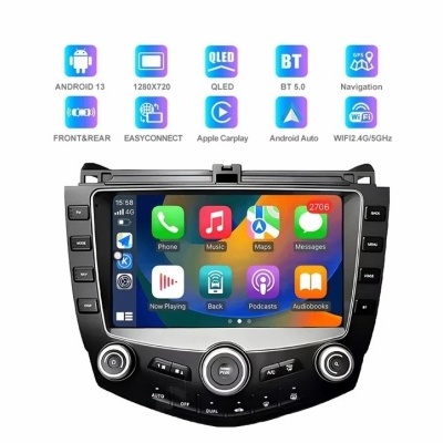 Radio  Honda Accord 7 2003-2007 Multimídia Navegação GPS Sem Fio Carplay RDS WIFI 4G QLED