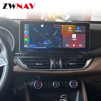 Radio Alfa Romeo Giulia Stelvio 2016-2021 Navegação GPS Sem Fio Carplay RDS WIFI 4G QLED