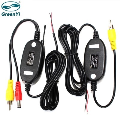 Transmissor 2.4ghz sem fio da câmera de vídeo transmissor e receptor para câmera de visão traseira do carro e dvd player do carro monitor estacionamento