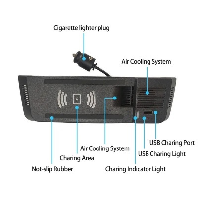 Carregador Telemovel Para Consola Central Sem Fio para AUDI q5 sq5 a5 s5 rs5 a4 b8 a4 allroad