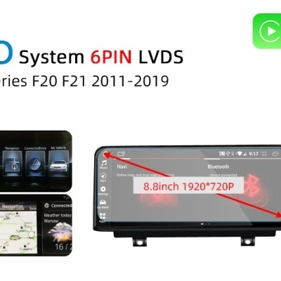 Radio BMW Série 2 F22 F23 F45, MPV 2013-2021 Navegação GPS Sem Fio Carplay RDS WIFI 4G QLED