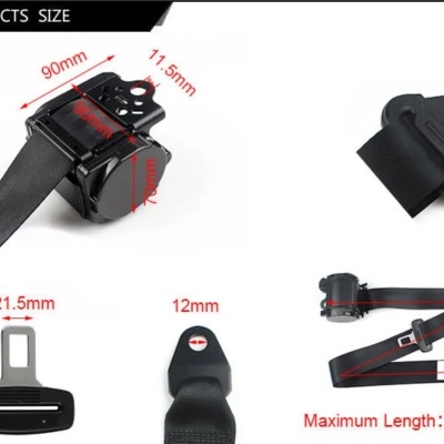 Cinto Segurança 3 Pontos Com Certeficação Kit Completo