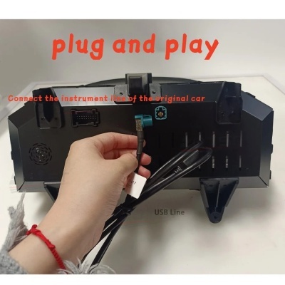 Quadrante Mercedes-Benz GLC W253 2015-2018 Painel Digital LCD para , Cluster do Instrumento, Cockpit, Velocímetro