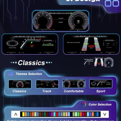 Quadrante Digital Audi a3 8p 2008-2013 