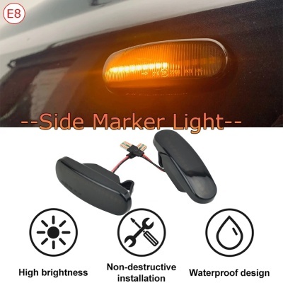 Pisca Dinâmico intermitente sequencial, Fiat Panda 169 Grande Punto Inkl Evo Doblo Fiorino Linea Idea